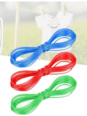 PremiumPort Dayanıklı Çelik Çamaşır Kurutma Ipi, 10 Mt, 3 Adet Set