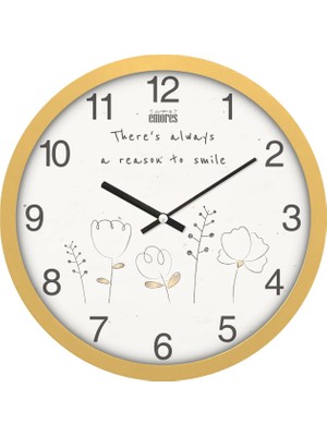 Braventa Collection 30 cm Gerçek Cam Sessiz Mekanizma Duvar Saati