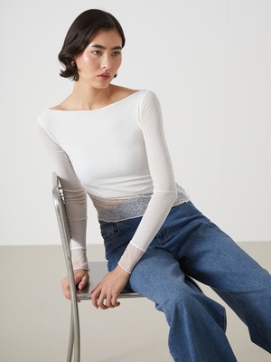 Lc Waikiki Yeni Sezon Kayık Yaka Dantel Detaylı Kadın Bluz