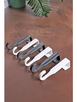 PremiumPort 12'li Çok Amaçlı Plastik Çekmece ve Dolap Kapağı Askılığı Seti