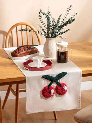 LC Waikiki Kiraz Nakışlı Runner 45X150 cm  (S6)