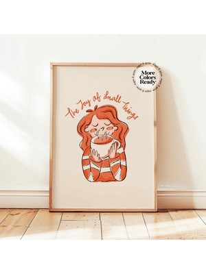 Ninastore Kahveyle Ilgili Olumlu Olumlamalar Yazdırılabilir Küçük Şeylerin Keyfi Posteri Çocuk Odası Duvar Dek
