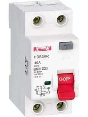 Himel Monofaze Kaçak Akım Koruma Şalteri  6ka 30MA 40A 1p+N   Tse Ce Koruma Rolesi