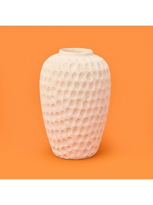 Matmel Deco Hermosa Vazo - Bej - 26 cm