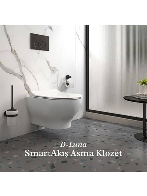 Kale D-Luna Smart Akış Asma Klozet + Ultra Slim Smart Klozet Kapağı