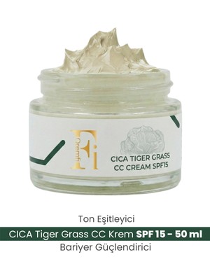 QREMFİ Ton Eşitleyici Bariyer Güçlendirici Tiger Grass 15 Spf Cica cc Krem 30 ml