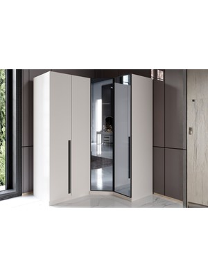 Doressa Livs 4 Kapılı Köşe Gardırop