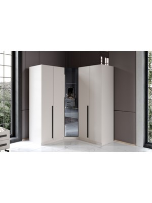 Doressa Livs 5 Kapılı Köşe Gardırop