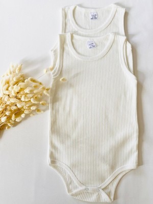 Miyakidsworld Ecru Renk 2’li Çıtçıtlı Pamuklu Body – 3-12 Yaş Özel Gereksinimli Çocuklar Için Rahat Kalıp