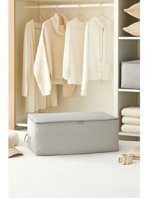 PremiumPort Orta Boy Gri Balıksırtı Kazak Pike Battaniye, Rahat ve Şık Uyku Aksesuarı