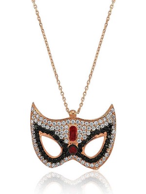 FRY 925 Ayar Gümüş Maske Bayan Kolye PT2610081 (770)