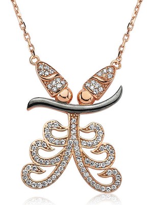 FRY 925 Ayar Gümüş Semazen Kadın Gümüş Kolye PT1960107 (770)