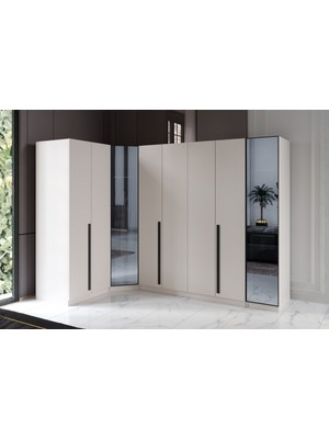 Doressa Livs 8 Kapılı Köşe Gardırop