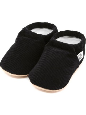 Ella Bonna Kadife Bebek Patiği Fitilli, Kaydırmaz Taban, Kreş Ayakkabısı Patik