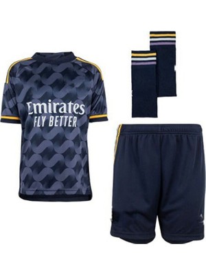 Vini Jr  2023/24 Yeni Sezon Deplasman Çocuk Forması 3'lü Set