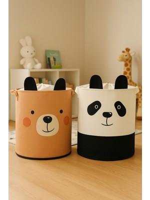 PremiumPort 2'li Çok Amaçlı Katlanır Oyuncak ve Saklama Sepeti 37X40 cm