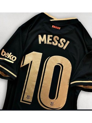 B.a.r.c.e.l.o.n.a 2020-2021 Sezonu Lionel Messi Deplasman Nostalji Forması