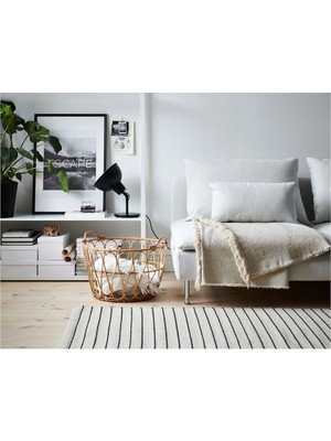 PremiumPort El Yapımı Akdeniz Desenli Örgü Sepet 54X39 cm