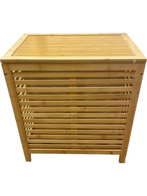 PremiumPort Bambu Çıkartılabilir Hazneli Eşya Saklama Sepeti, Şık ve Pratik Tasarım