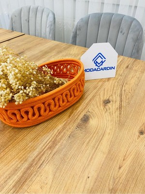 PremiumPort Hasır Jüt Sepet Dolap Içi Saklama ve Ekmek Düzenleyici 30X20X10