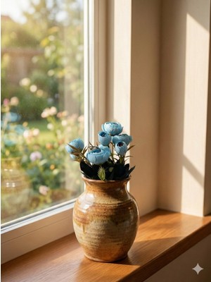 Siyah Lale Yapay Çiçek 1 Demet