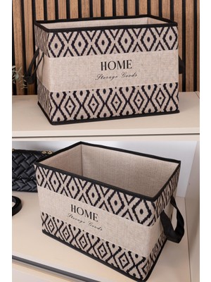 PremiumPort Şık ve Fonksiyonel Bohe Kulplu Düzenleyici, 22X34X24 cm