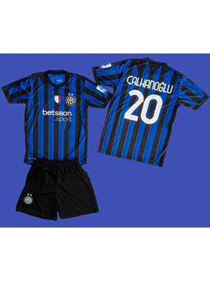 I.n.t.e.r 2024/25 Yeni Hakan Çalhanoğlu Iç Saha Çocuk Forması 4'lü Set