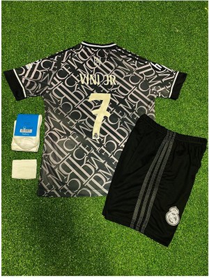 R.madridd 2024/25 Yeni Sezon Vini Jr. Alternatif Çocuk Forması 4'lü Set (Thırd Shirt)