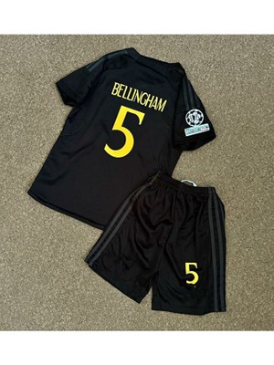 2023/24 Yeni Sezon Jude Bellingham Alternatif Çocuk Forması 3'lü Set (Thırd Shırt)