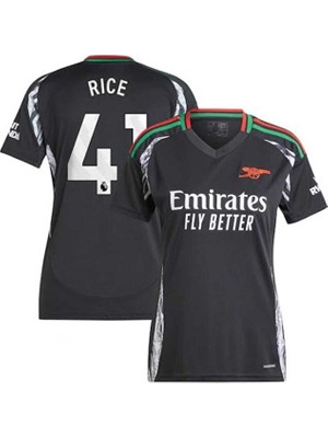 Arsenal 2024-25 Yeni Sezon Declan Rice Deplasman Forması (Black)