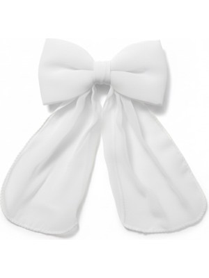 Jz Moda Büyük Boy Kuyruklu Şifon Fiyonk Otomatik Toka A