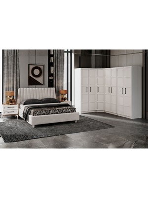 Doressa Ronza 7 Kapılı Köşe Yatak Odası Takımı