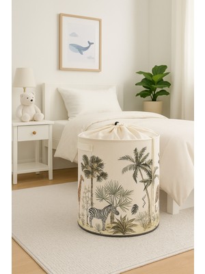 PremiumPort Katlanabilir Fileli Sepet, Oyuncak ve Çamaşır Düzenleyici 32X40