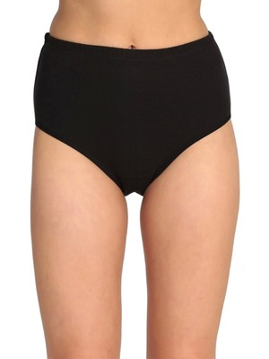 Tutku Kadın Ribana Bato Külot 6'lı Paket Siyah Nefes Alabilir Kumaş Özellikli Rahat Kullanım