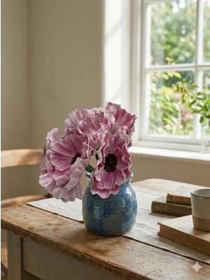 Siyah Lale Yapay Çiçek 1 Demet