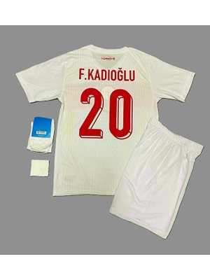 Ferdi Kadıoğlu Türkiye Milli Takımı Euro 2024 Iç Saha Çocuk Forması 4'lü Set
