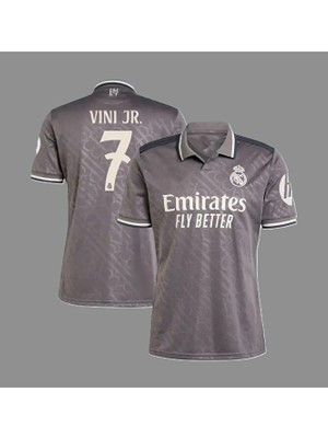 Vinicius Jr. 2024-25 Yeni Sezonu Real Madrid Alternatif Yetişkin Forması (Third)