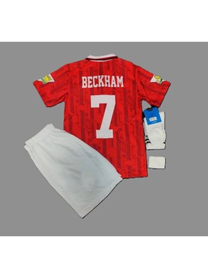 D,a,v,i,d, B,e,c,k,h,a,m, 92-93 Sezonu Manchester/united Çocuk Forması 4'lü Set