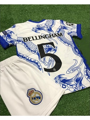 R.e.a.l.m.a.d.r.i.d 2023/24 Sezonu Yılan Desenli Jude Bellingham Konsept Çocuk Forması 4'lü Set