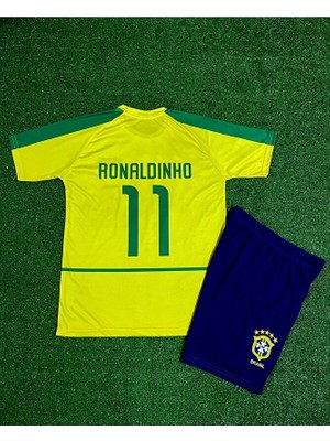 Brezilya 2002 Dünya Kupası Ronaldinho Çocuk Forması