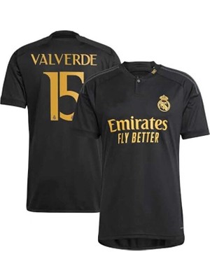 Valverde 2023-24 Sezonu R,e,a,l, M,a,d,r,i,d Alternatif Yetişkin Forması (Third)