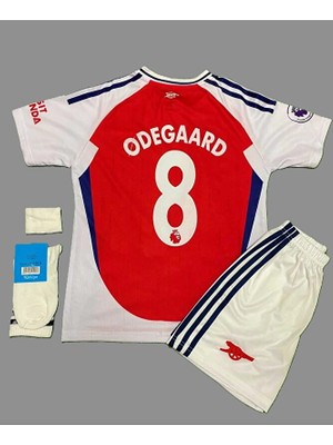 Martin Odegaard 2024-25 Yeni Sezon Çocuk Iç Saha Forması 4'lü Set