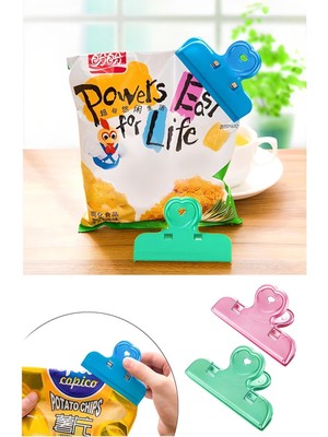 PremiumPort Set 4 Adet Plastik Poşet Kapatıcı Klipsi, Pratik ve Güvenli Kullanım