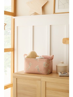 PremiumPort Çocuk Odası Deniz Kızı Oyuncak Düzenleyici Saklama Sepeti 30X21X18