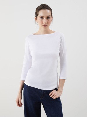 Lc Waikiki Yeni Sezon Kayık Yaka Kadın Tişört