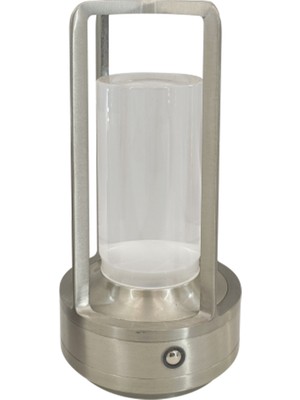 Helios Visium HS8131 Masa Lambası – 3 Renk Işık Seçenekli-Dimmerli-Dokunmatik | 1W LED |krom Kasa / Modern & Şık Tasarım