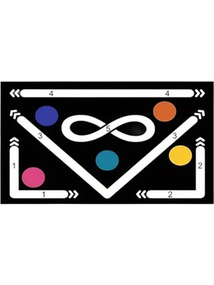 Depomiks Avm Orijinal Kaymaz Futbol Antrenman Halısı ve Eğitim Seti Top Tekniği Geliştirme