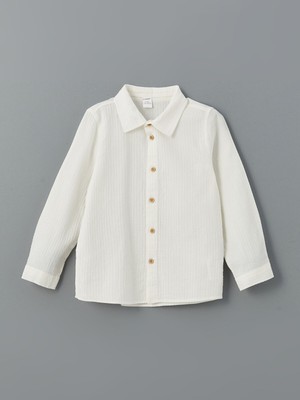 Lc Waikiki Yeni Sezon Dokulu Krinkle Erkek Çocuk Gömlek