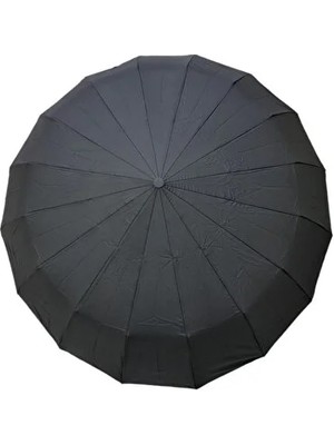 Sumo 16 Telli Profesyonel Unisex Şemsiye Siyah