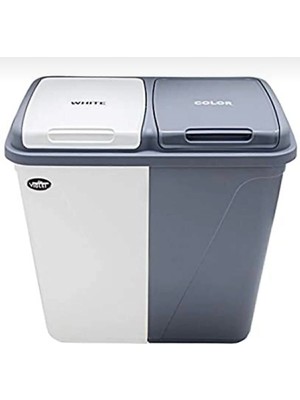 PremiumPort Pratik ve Şık Iki Bölmeli Çamaşır Sepeti, Düzen ve Temizlik Sağlar